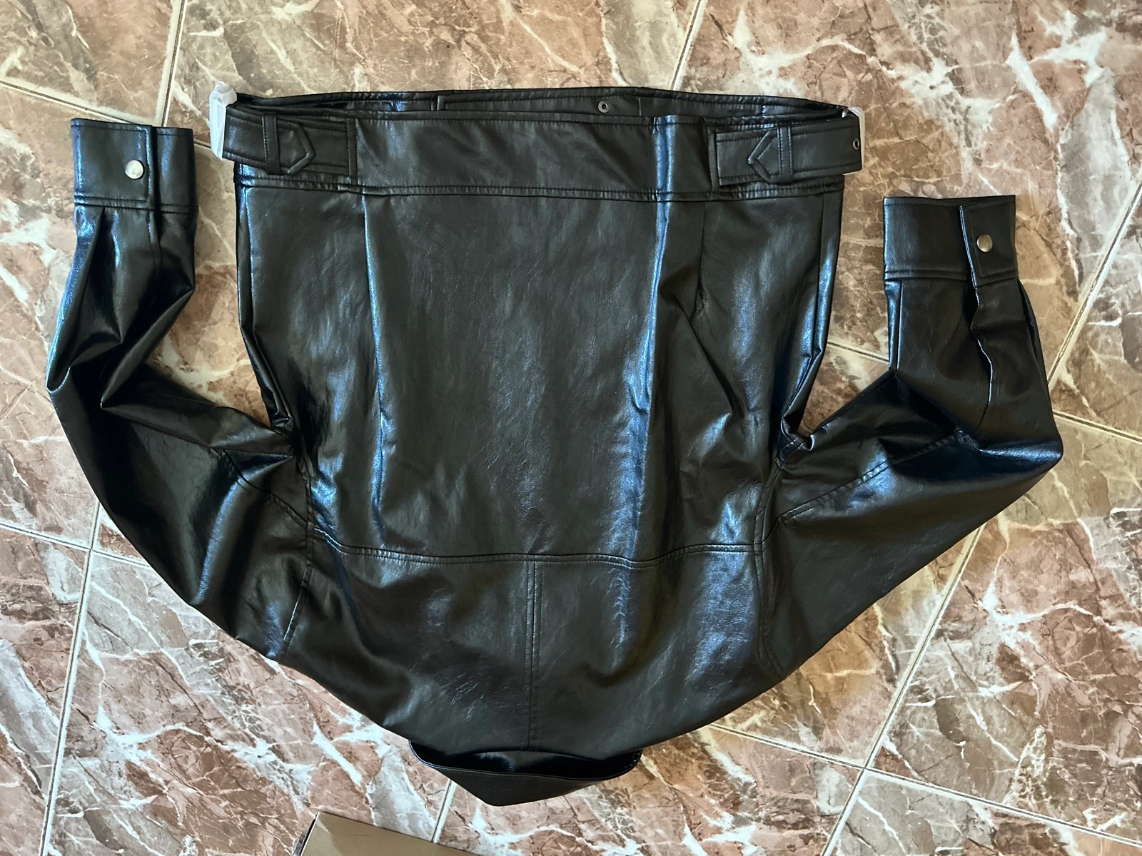 Jaqueta com efeito de couro ZW collection – photo 6